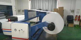 JTFM-1300 fully automatic roll to roll vertical laminating machine started in Shenzhen